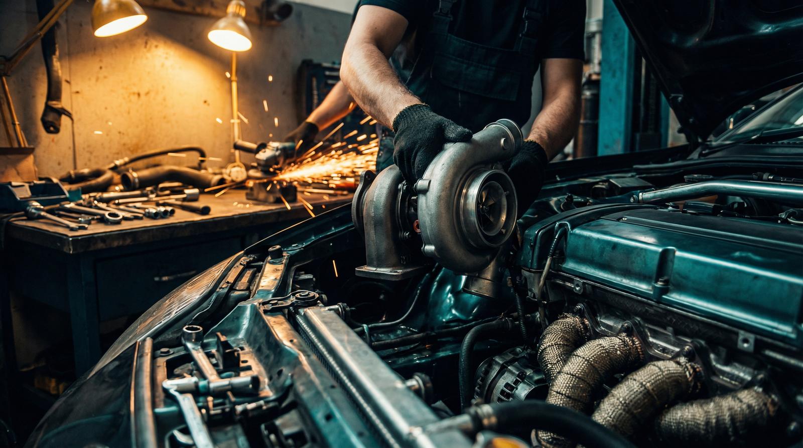 免费看片修车视频教程-涡轮增压器安装